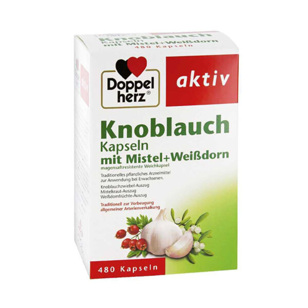 Doppelherz Aglio con vischio + biancospino 480 capsule