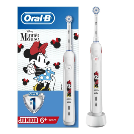 Oral-B Junior Spazzolino Elettrico Ricaricabile con Minnie 1 Testina