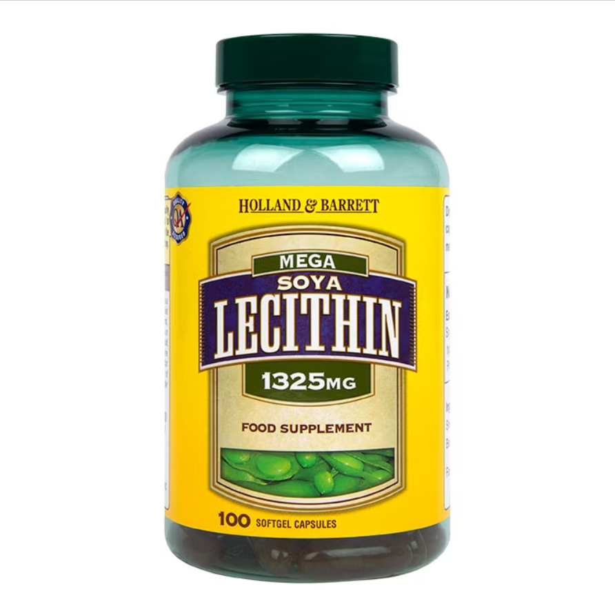 Holland & Barrett Mega Soya Lecithin 100 capsule 1325mg