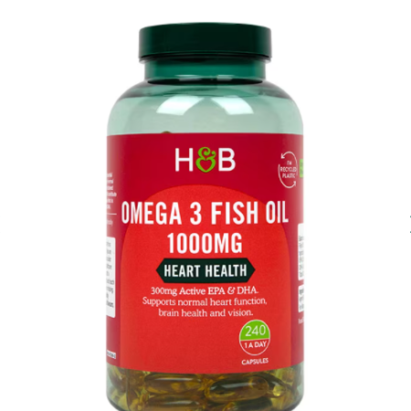 Holland & Barrett Omega 3 olio di pesce 1000mg 240 capsule
