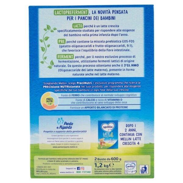 Mellin 3 Latte Crescita 1,2 Kg - immagine 3