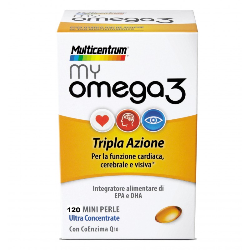 Multicentrum My Omega 3 Tripla Azione 120 Mini Perle