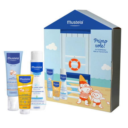 Mustela Cofanetto Primo Sole, Latte Solare, Latte Doposole e Gel detergente