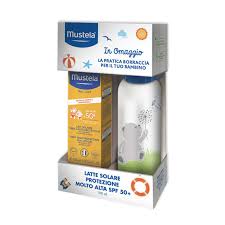 Mustela Latte Solare SPF 50+ 100 ml + Borraccia in regalo