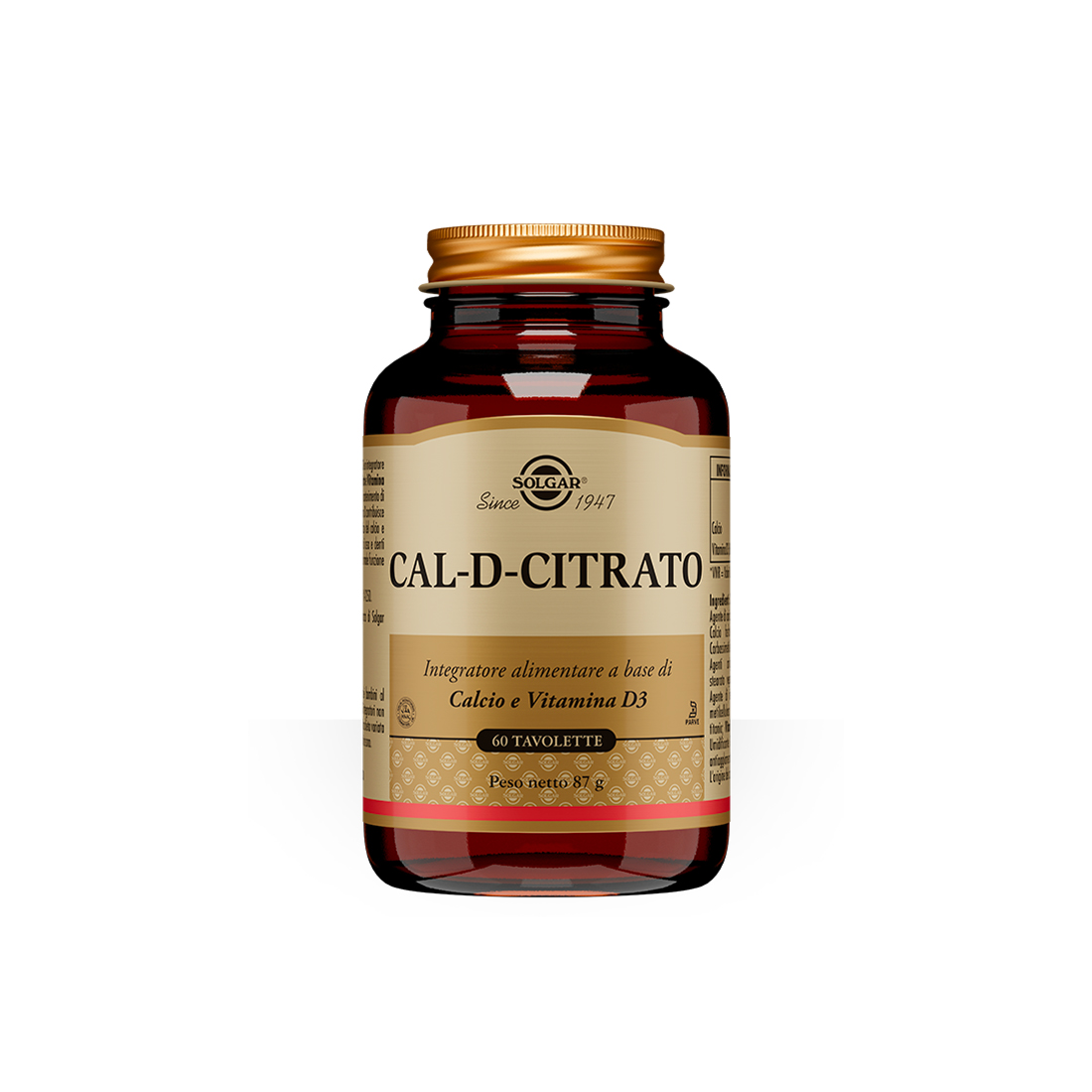 SOLGAR CAL-D-CITRATO 60 tavolette