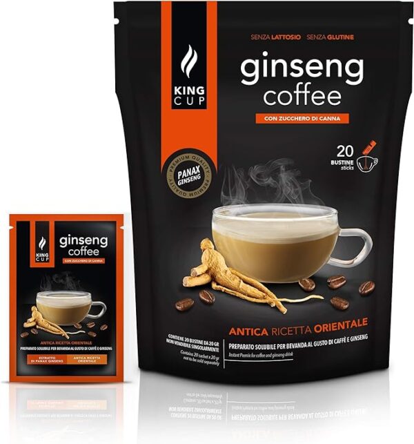 King Cup Caffè al Ginseng con Zucchero di Canna - immagine 4